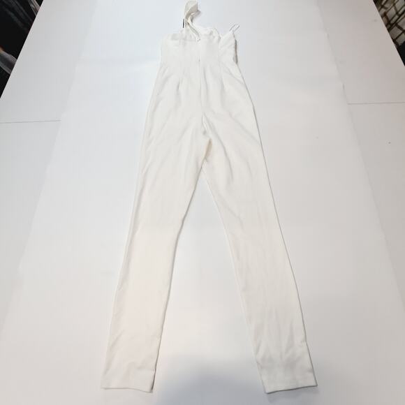 Superdown Tiasha Asymmetrical Jumpsuit in White Small - Picture 12 of 12
